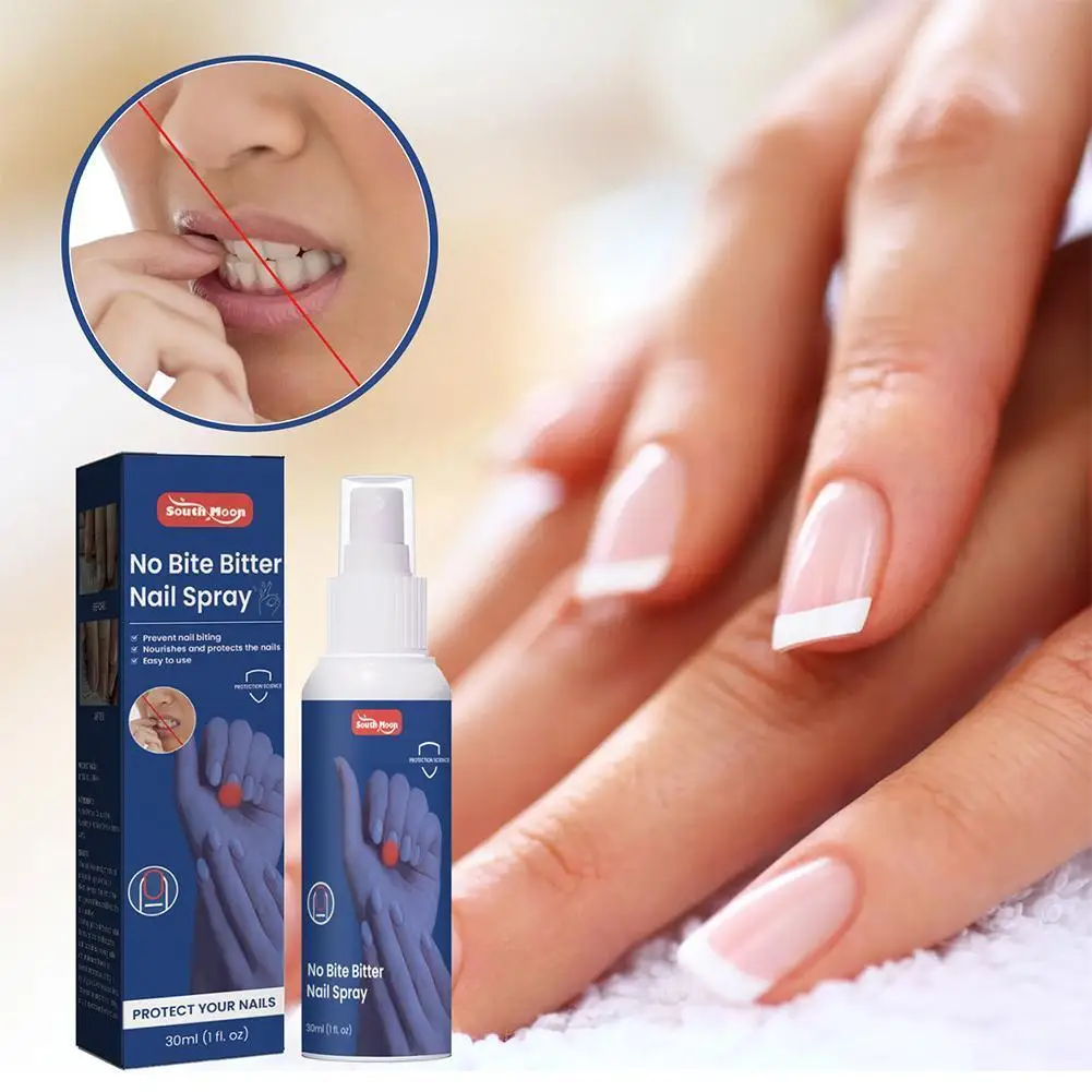 

30ml Natural Non-Toxic Bitter Nail Spray Stop Chewing Anti-biting Chewing Nails Nails Protect Nail Sucking Thumbs Spray Nou Z8G6