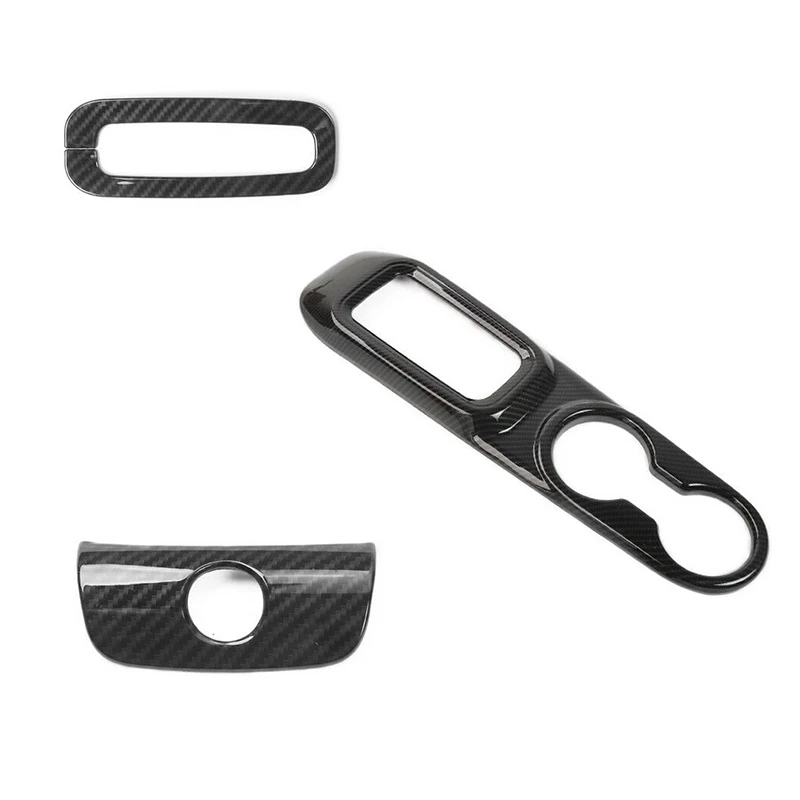 

Center Console Cup Holder Gear For 2011-2017 Jeep Wrangler JK, ABS 3Pcs