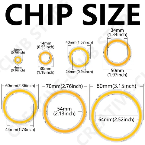Кольцевая лампа Angel Eyes Led COB Chips, источник света с регулируемой яркостью и затемнением, пульт дистанционного управления для автомобиля, мотоцикла, дневные ходовые огни