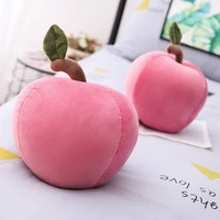 pink apple pillow plush toy cute little apple home decoration event gift christmas gift