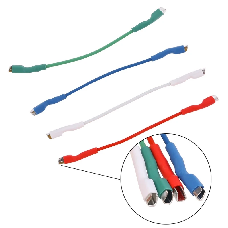 

4Pcs 50mm 5N Leads Header Wire Cable Universal For 1.2-1.3mm Pins Turntable Phono Headshell