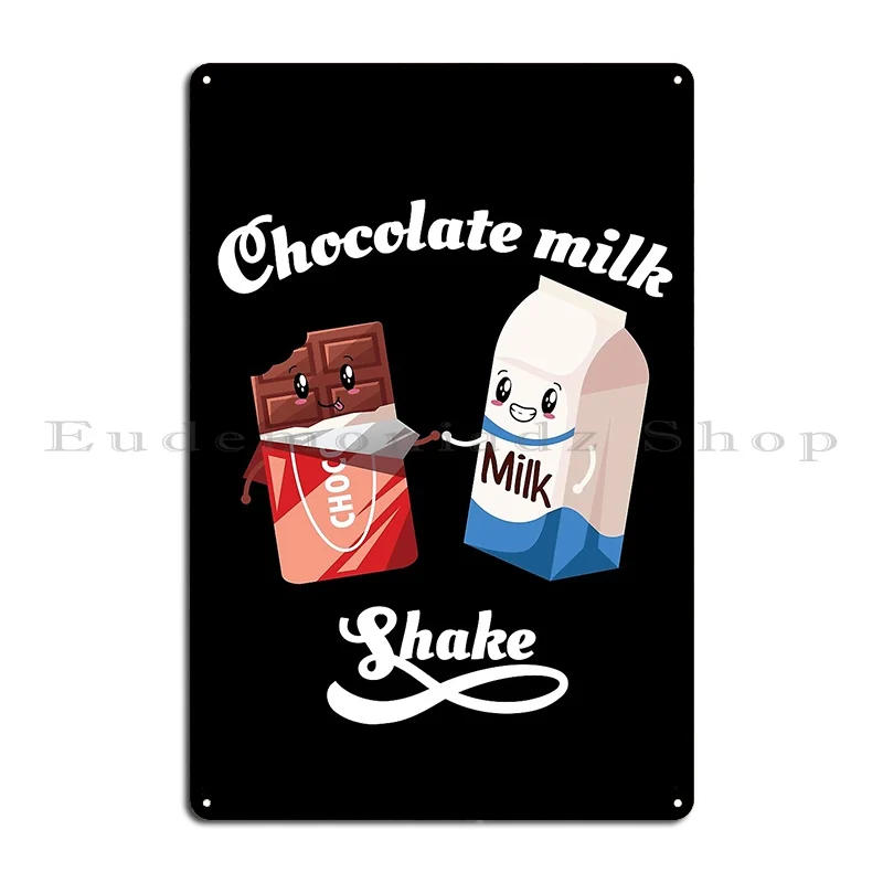 Chokolate молочный коктейль металлические знаки печать украшение кинотеатр создание