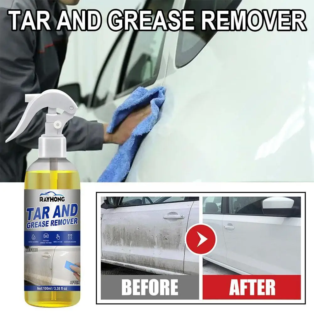 

Car Oil Tar Grease Remover Solvent 100ml Based Spray Police Dirt Degreaser Degreaser Kitchen Home Cleaner Greases Dilute Sp A1E3