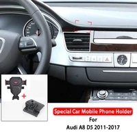 car phone holder 360 degree support mobile dashboard mount car holder phone stand for audi a8 d5 2011 2017 car accessories