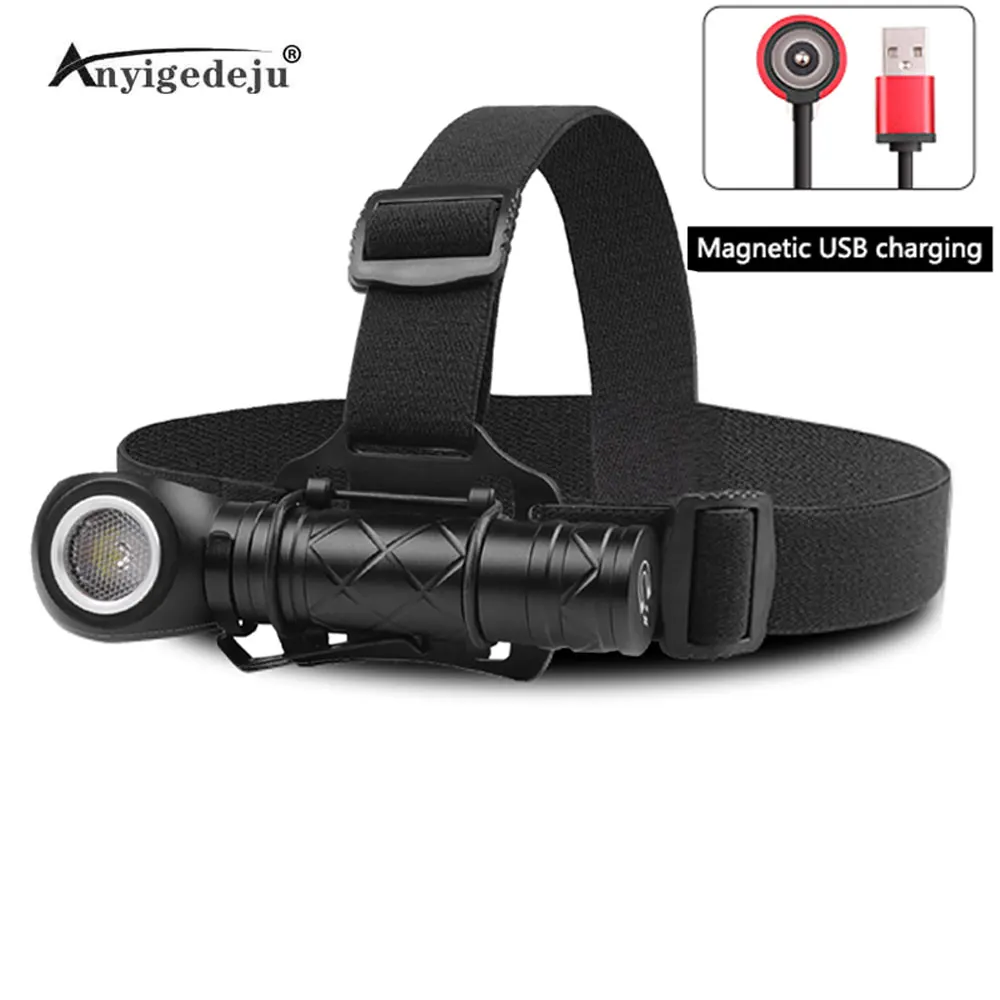 

USB Magnetic Charging XHP50 LED Camping Headlamp Flash Head Torch Flashlight Outdoor Fishing Headlight Built-in battery Lantern