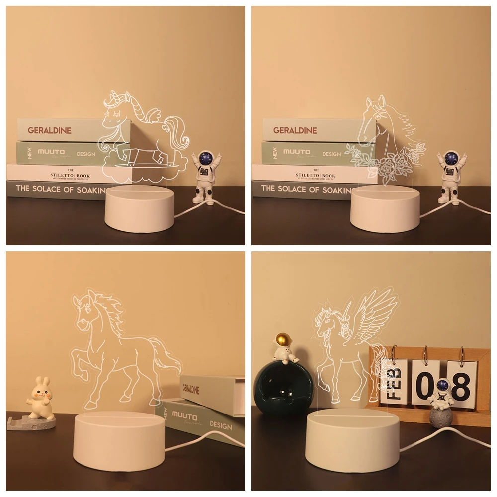 

horse Table Lamp Children'S Room Decor Kids Birthday Gift