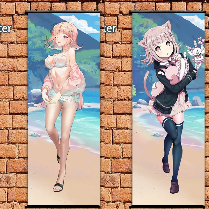

Anime Poster Danganronpa Nanami Chiaki wall scroll Art Picture Home Decoration 105x40cm