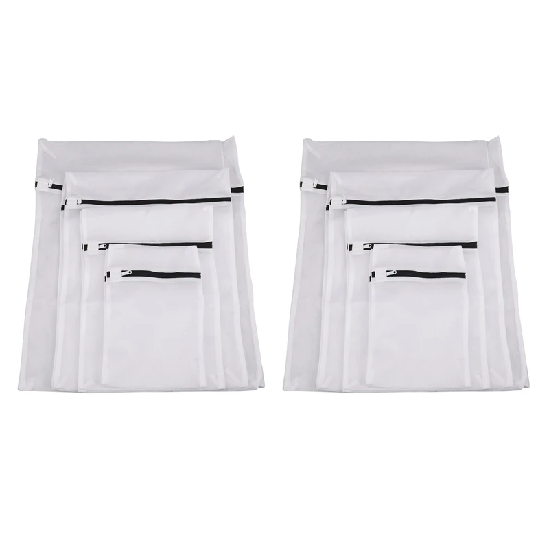 

Laundry Nets, 16 Pcs. Laundry Bag Premium Laundry Bag Set With Zipper Cooking Proof Washing Bag, White