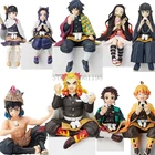 Фигурка Chokonose премиум-класса, аниме фигурка рассекающего демонов, Rengoku KyoujurouKamado Nezuko, экшн-фигурка Kimetsu no Yaiba, игрушки