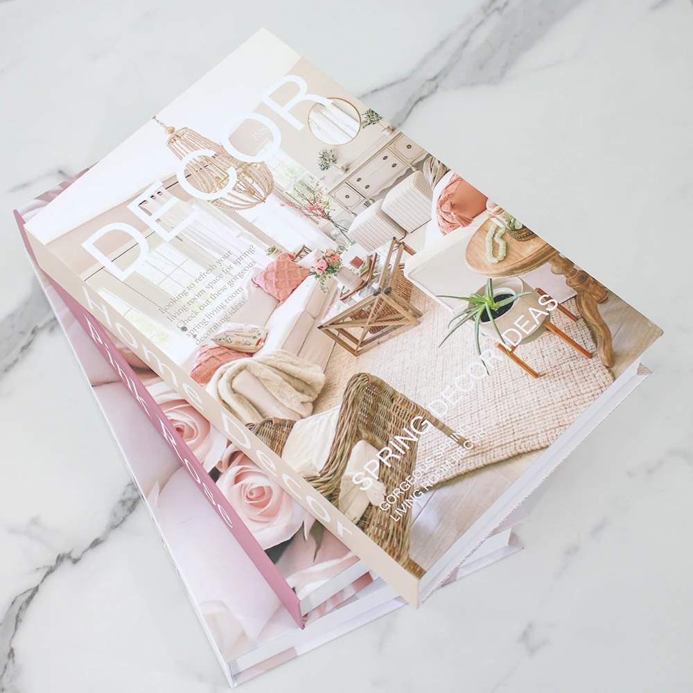 

Fake Books Decorations Hotel Club Fashion Decorative Book for Rooms Photography Props Book Coffee Table Fake Book Ornaments