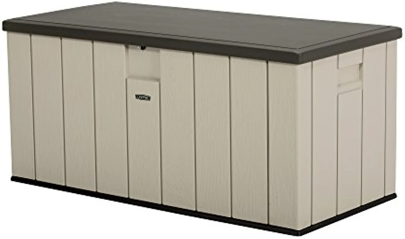 

Lifetime 60254 Heavy-Duty Outdoor Storage Deck Box, 150 Gallon, Desert Sand/Brown