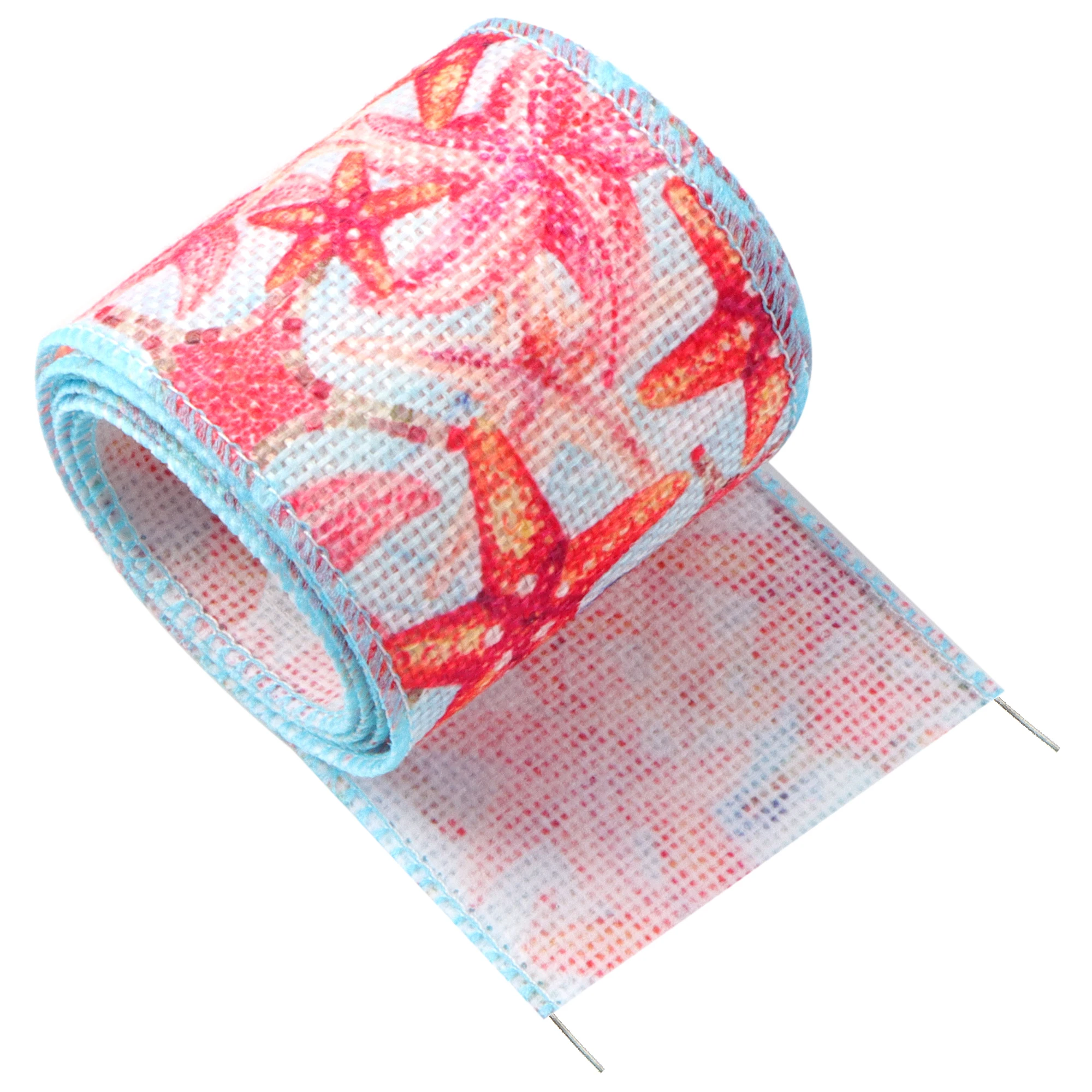 5 ярдов 63 мм морская тематическая Проводная лента с краями из мешковины принтом