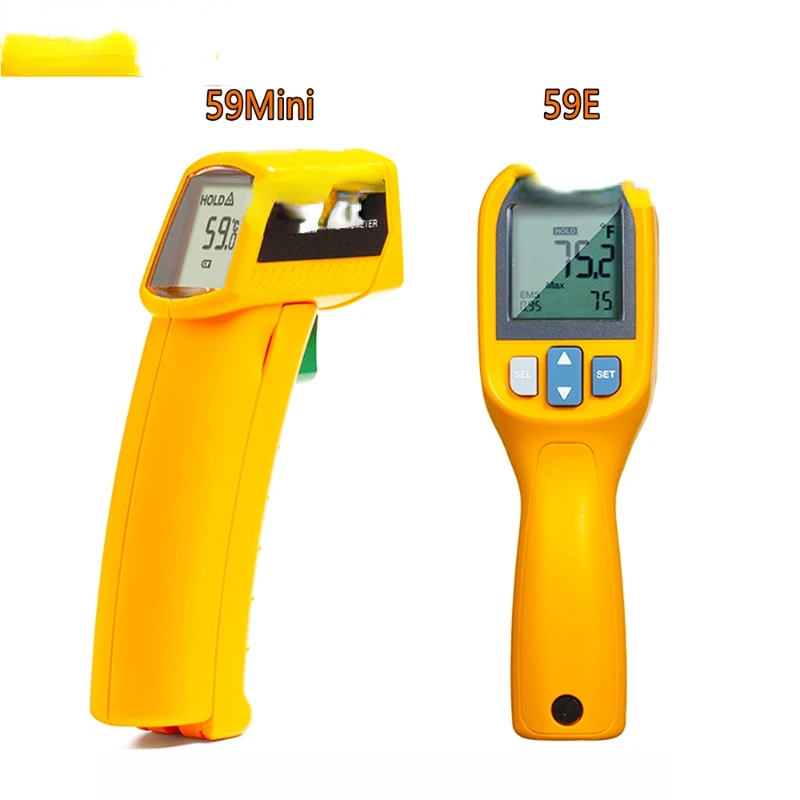 

FLUKE 59E /59 Mini Infrared Thermometer Digital Handheld Temperature Tester Laser Thermometer Gun IR Temperature Gauge