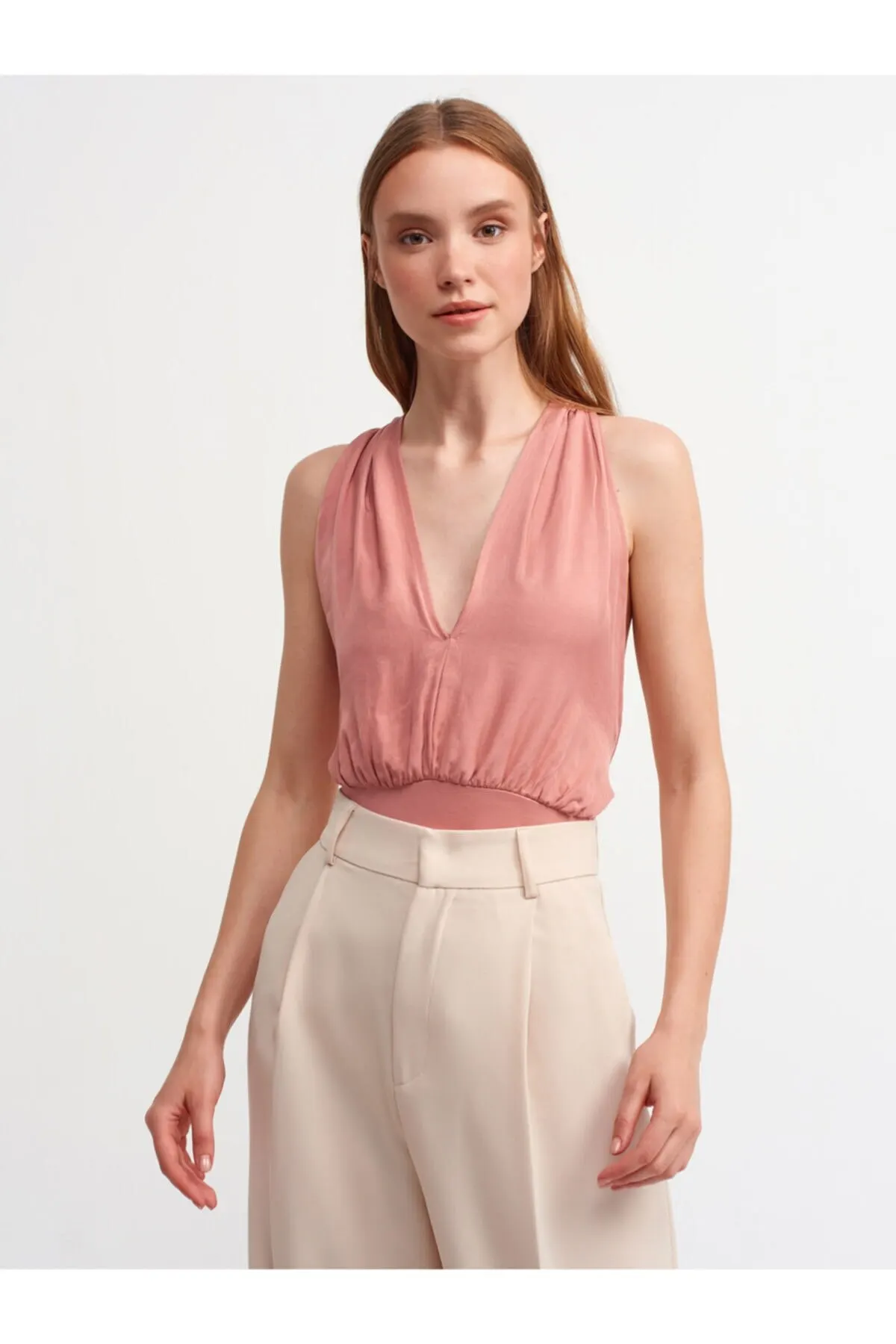 

Женский облегающий боди, розово-розовый комбинезон, лето 3780