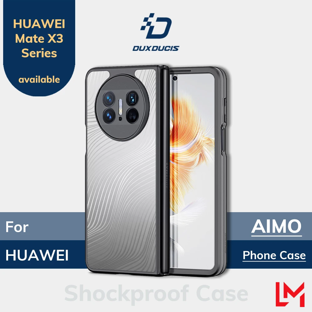 

DUX DUCIS AIMO Shockproof Hard Case for Huawei Mate X3 Matte Clear Back Cover anti-slip anti-yellow Protective Casing