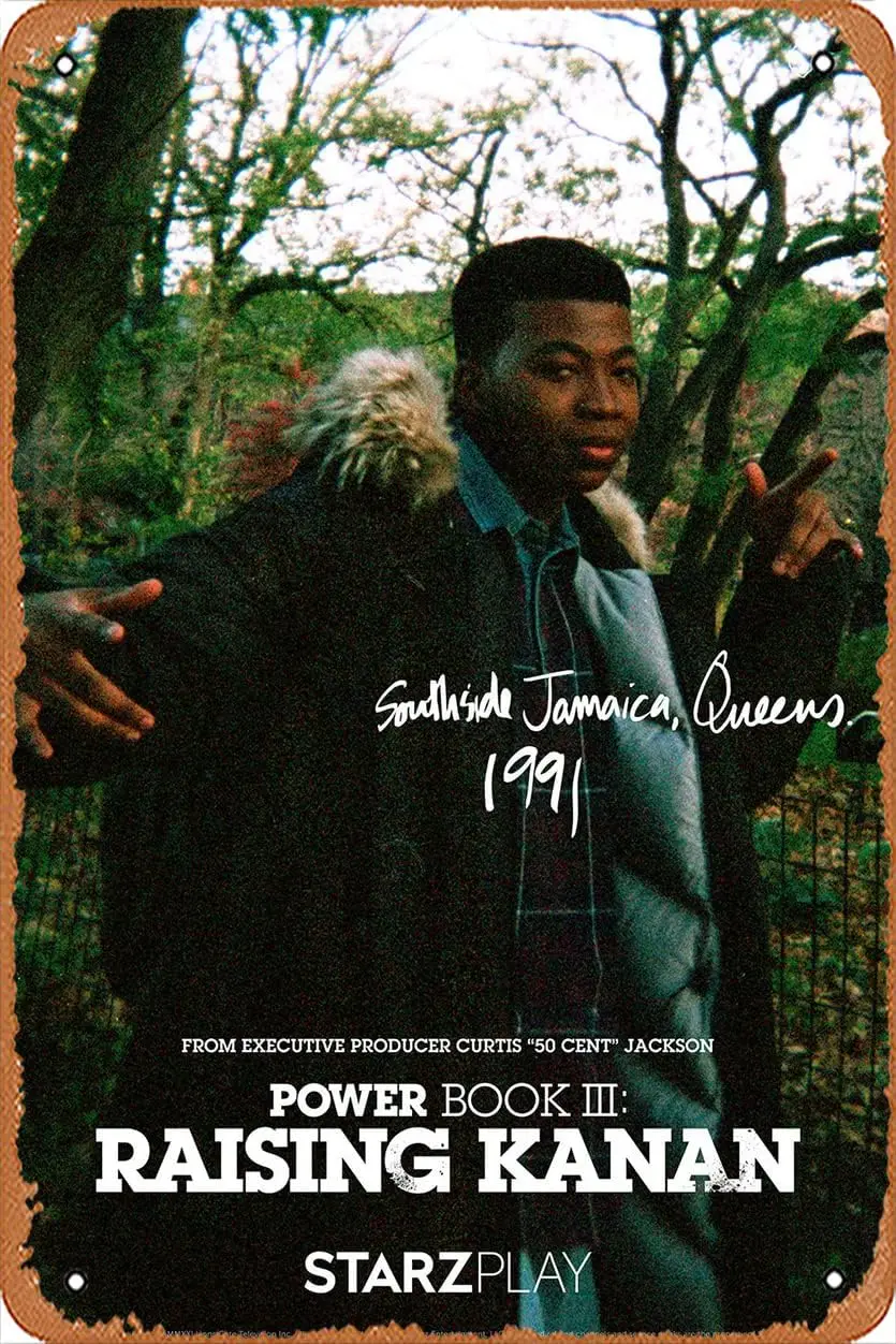 Muecddoa Power Book Iii Raising Kanan (Mekai Curtis Malcolm Mays) ТВ-шоу Плакат Оловянная вывеска Фильм Кино