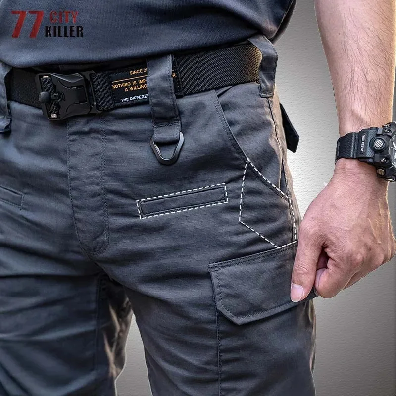 

New Multi-pocket Tactical Pants Waterproof Cargo Pants Men Military SWAT Combat Army Trousers Mens Wear-resistant Work Joggers