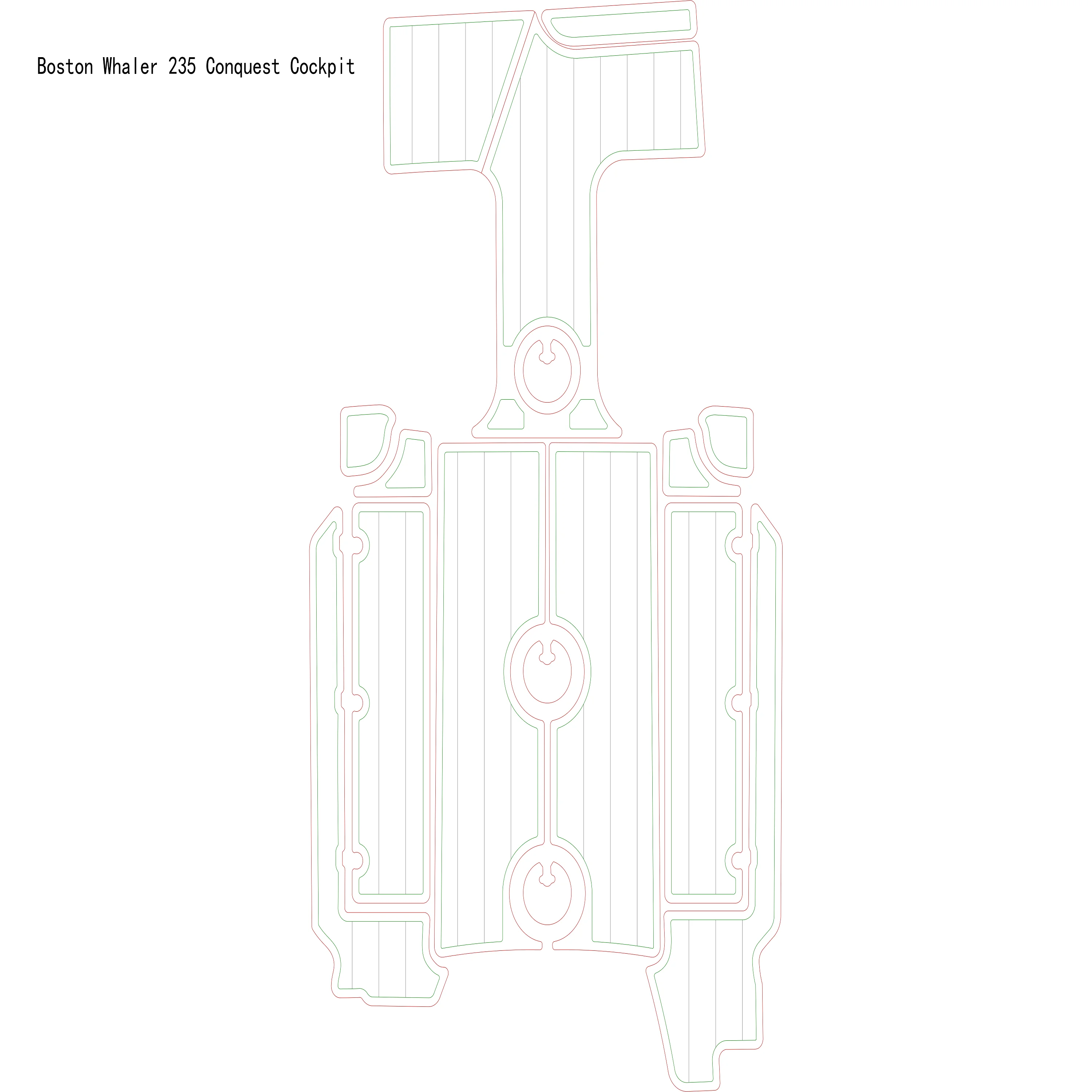 

Напольная Подушка Boston Whaler 235 Conquest Cockpit Boat EVA из искусственного тика