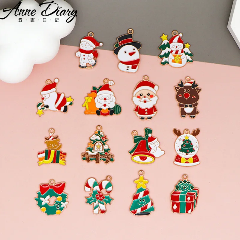 

2PCS Cartoon Alloy Earring Keychain Necklace Pendant for Jewelry Making Bracelet Charms DIY Crafting Jewelry Accessories