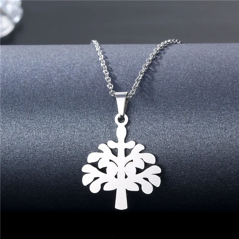 Подвеска из нержавеющей стали титановая сталь полый мир дерево подвеска