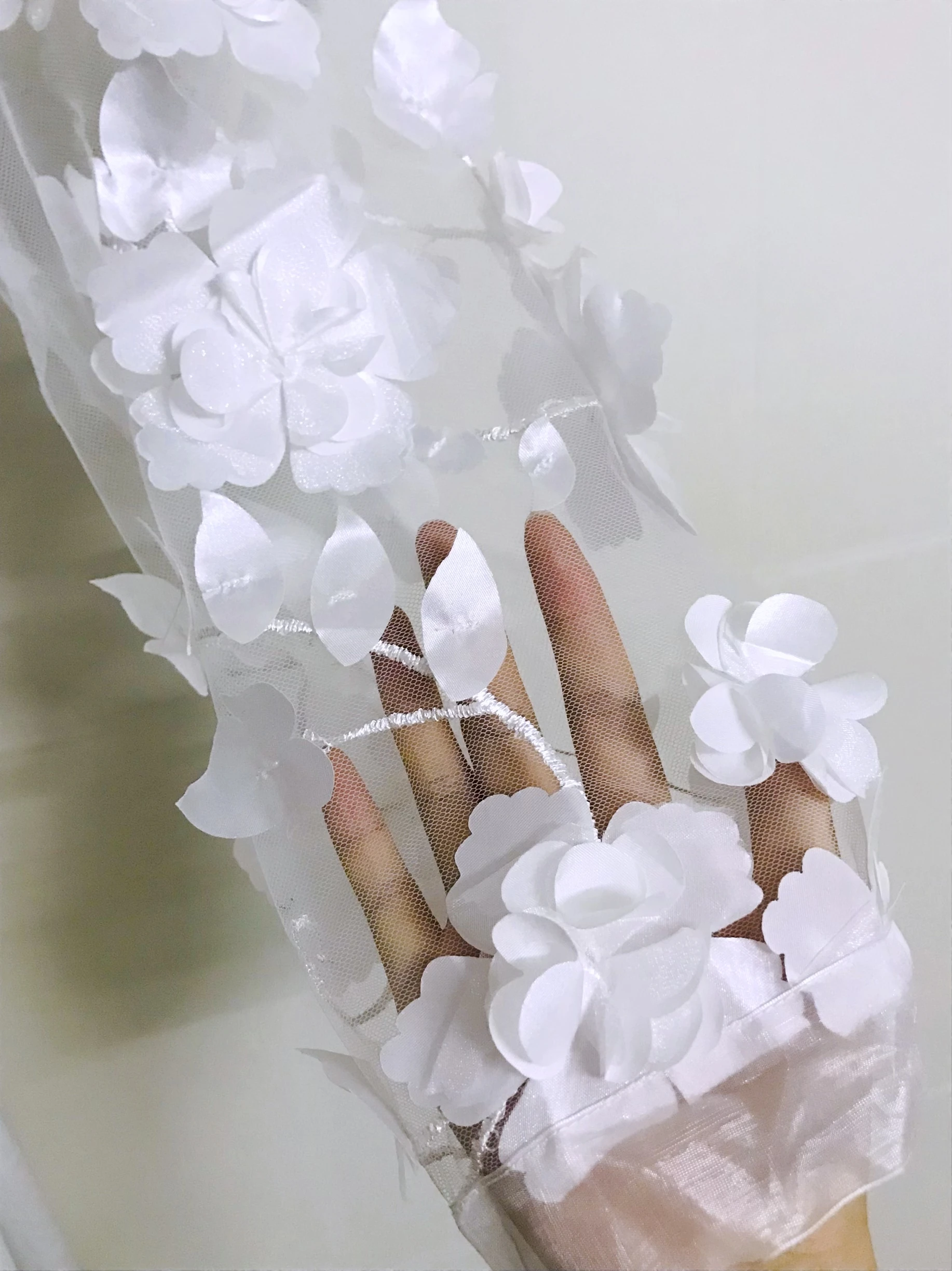 White Flower Mesh Robes Soft Sleeves Kimono Bride Dressing Women Bathrobe Pajamas Women's Summer Satin Elegant Wedding Robe