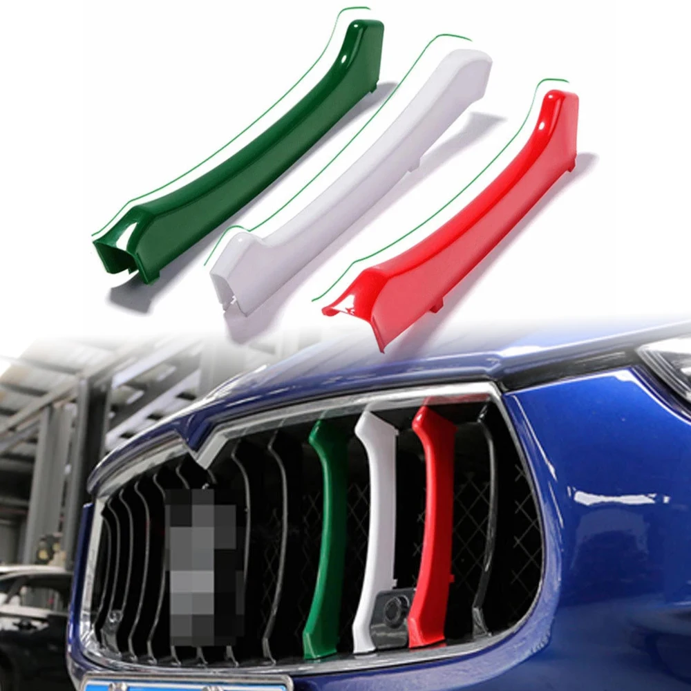 

ABS Car-styling Front Grille Trim Strips Cover Stickers 2014 2015 2016 2017 for Maserati Ghibli Car Accessories Exterior