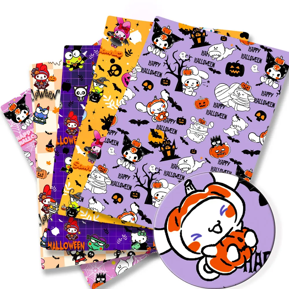 Хлопчатобумажная Ткань Hello Kitty 140x50 см с мультяшным рисунком ткань в стиле пэчворк