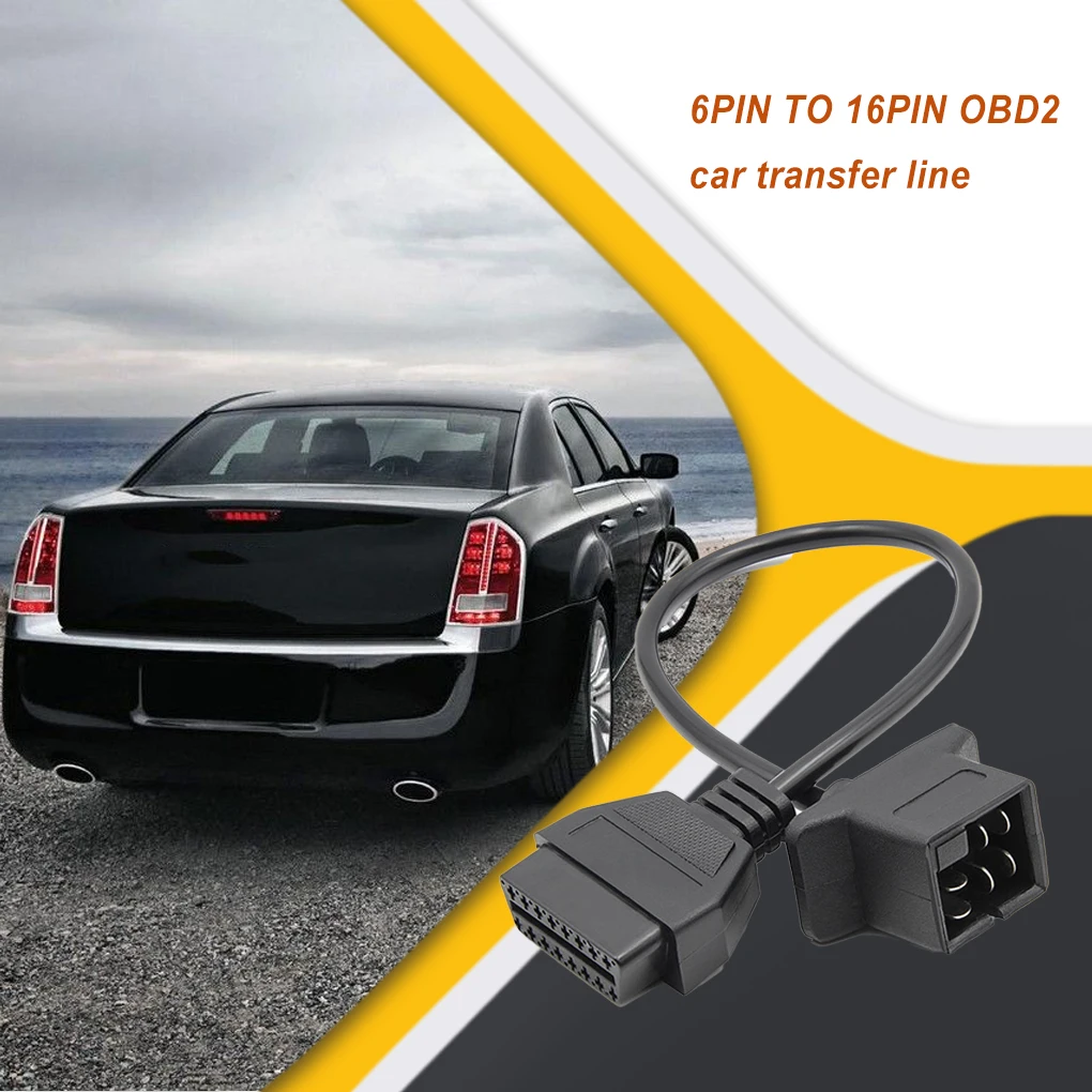

Автомобильный адаптер OBDII с 6 контактами на 16 контактами, гибкие аксессуары для автомобильных коннекторов
