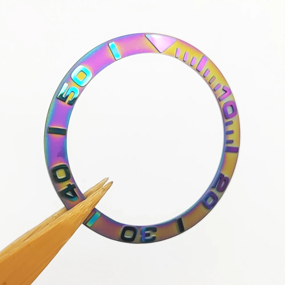 38mm ceramic Colorful colors bezel inset ring 40mm watch case accessories watch scale insert replacement parts watch MOD