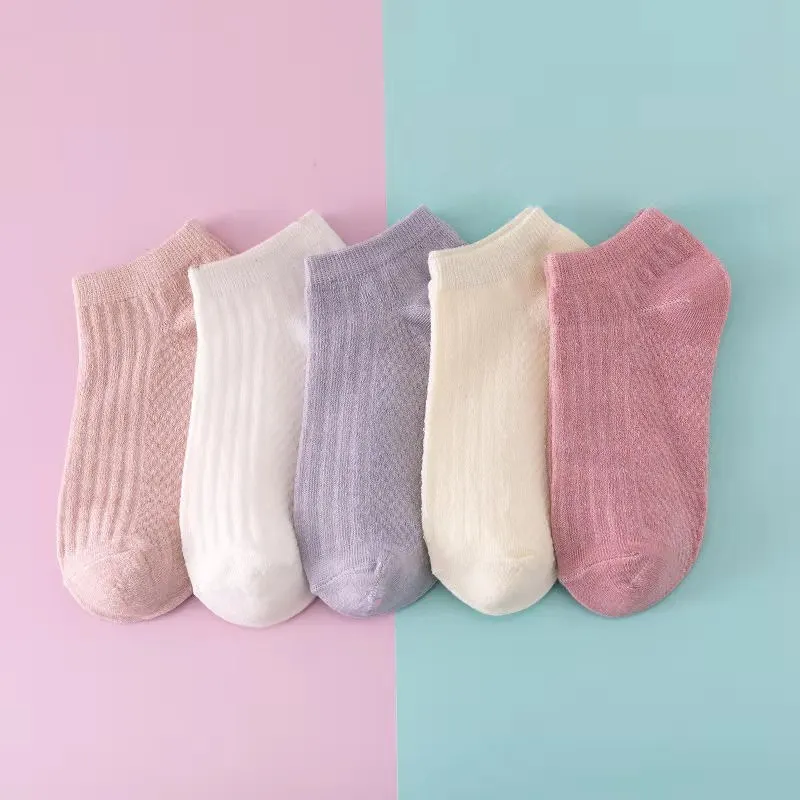 5Pairs Lot Cute Women Short Socks Boat Chaussette Femme Skarpety Cotton Ankle Meias Sock Female Breathable Calcetines Mujer