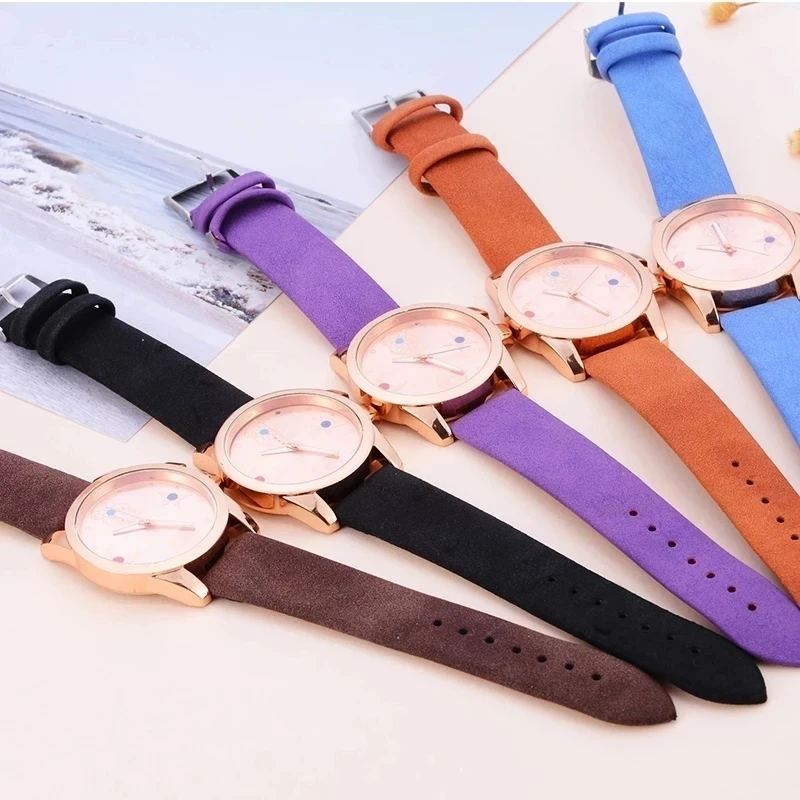 Zegarek Damski 2023 Hot Selling Latest Top Brand Bear Women Watch Fashion Leather Quartz Women's Watches Girl Gift Reloj Mujer