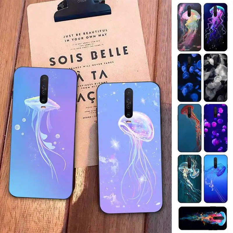 

Cute Cartoon Jellyfishes Phone Case for Redmi 5 6 7 8 9 A 5plus K20 4X S2 GO 6 K30 pro