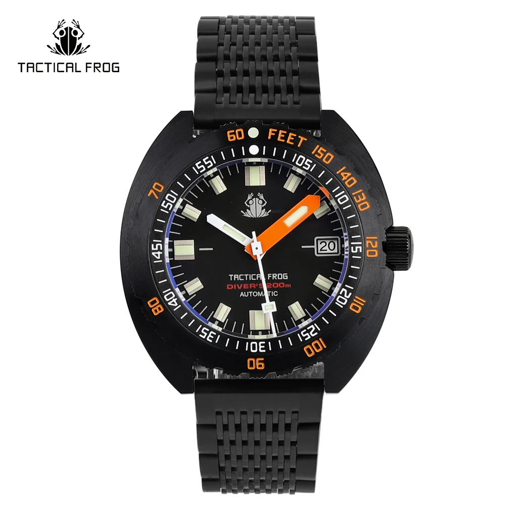 

Tactical Frog Diver Watch For Men SUB300T PVD Sapphire NH35 Automatic Mechanical Watches 20ATM Waterproof Luminous Wristwatch