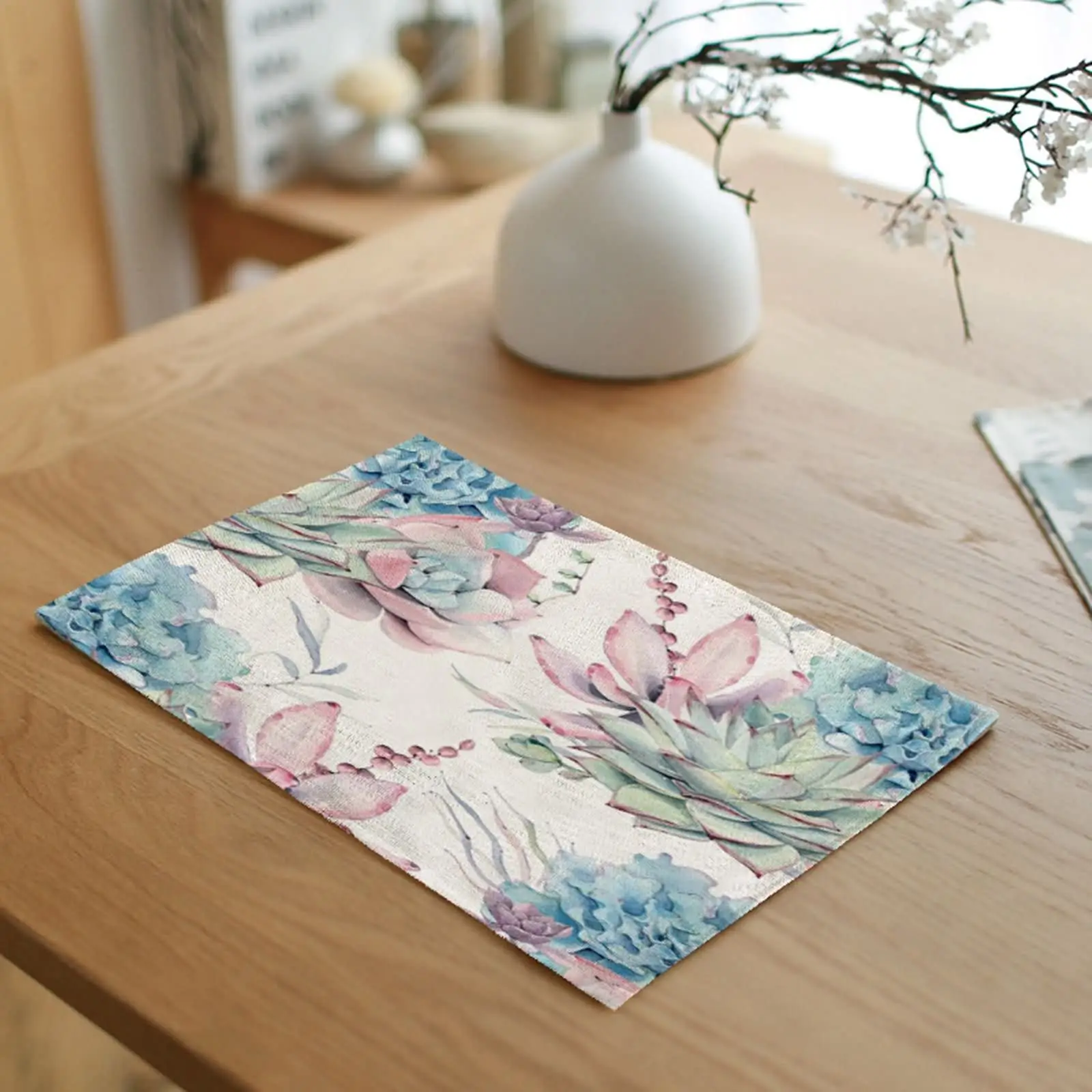 

Толстые подставки, разноцветные коврики для фотографий, набор из 2 квадратных искусственных предметов