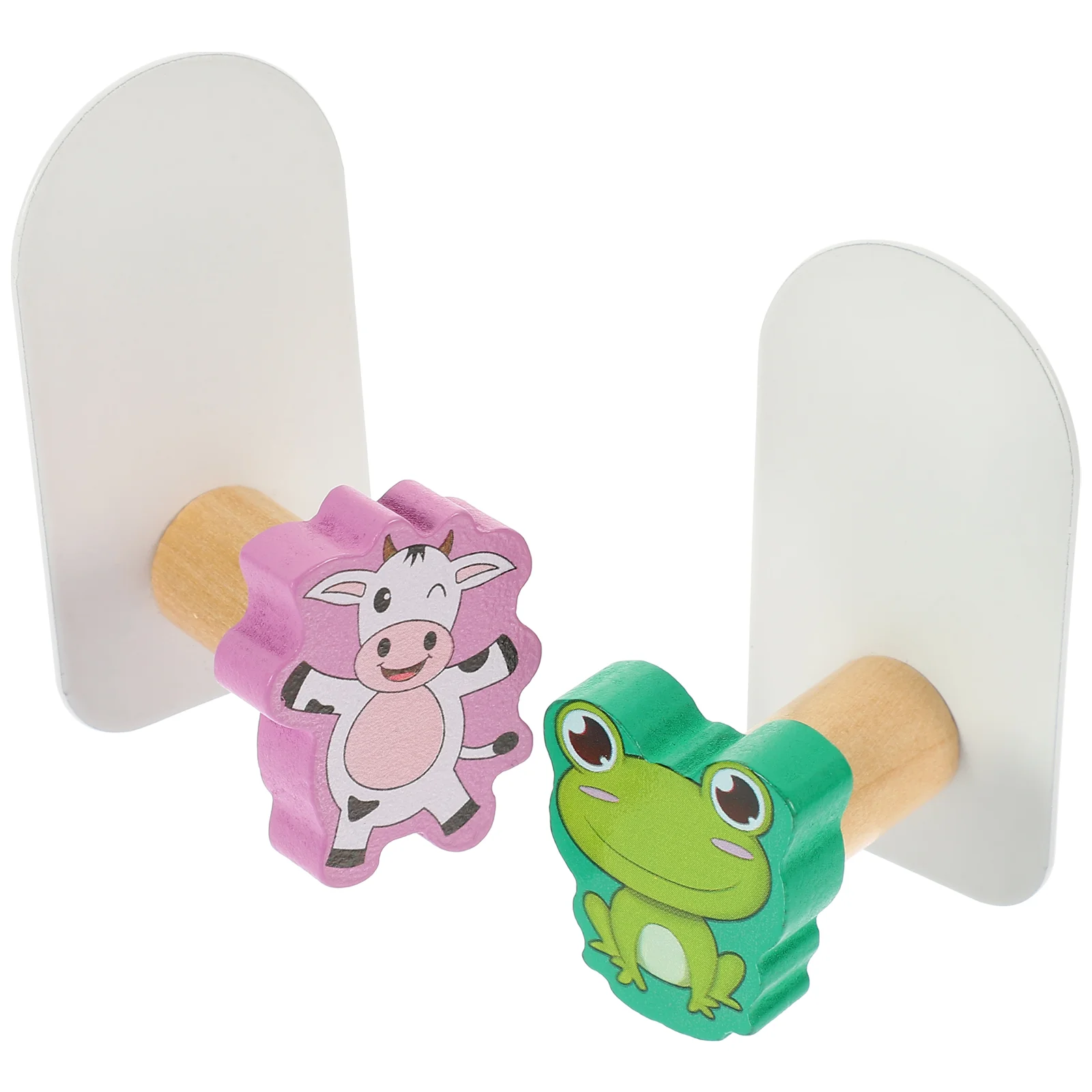 

2pcs Decorative Animal Theme Cartoon Adhesive Coat Hooks Sticky Wall Hooks Sticky Hooks Hats Scarves Hooks