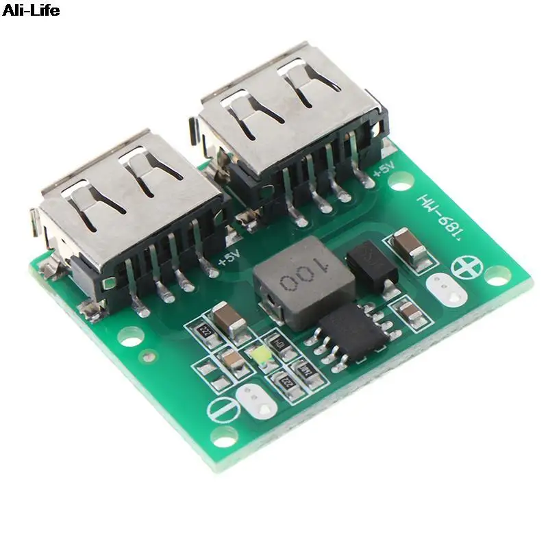 

9 в, 12 В, 24 В до 5 В 3A Dual USB DC-DC Зарядное устройство Питание понижающий модуль