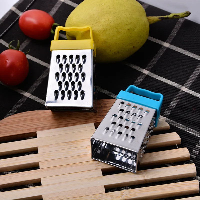 

Mini Four-sided Kitchen Manual Vegetable Cutter Slicer Stainless Steel Grater Multipurpose Vegetables Fruits Cutter Kitchen Tool