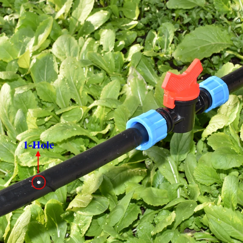 30m Set 16mm 1-Hole Rain Drip Hose Garden Watering Irrigation Tape Joint Agriculture Greenhouse Water Saving System