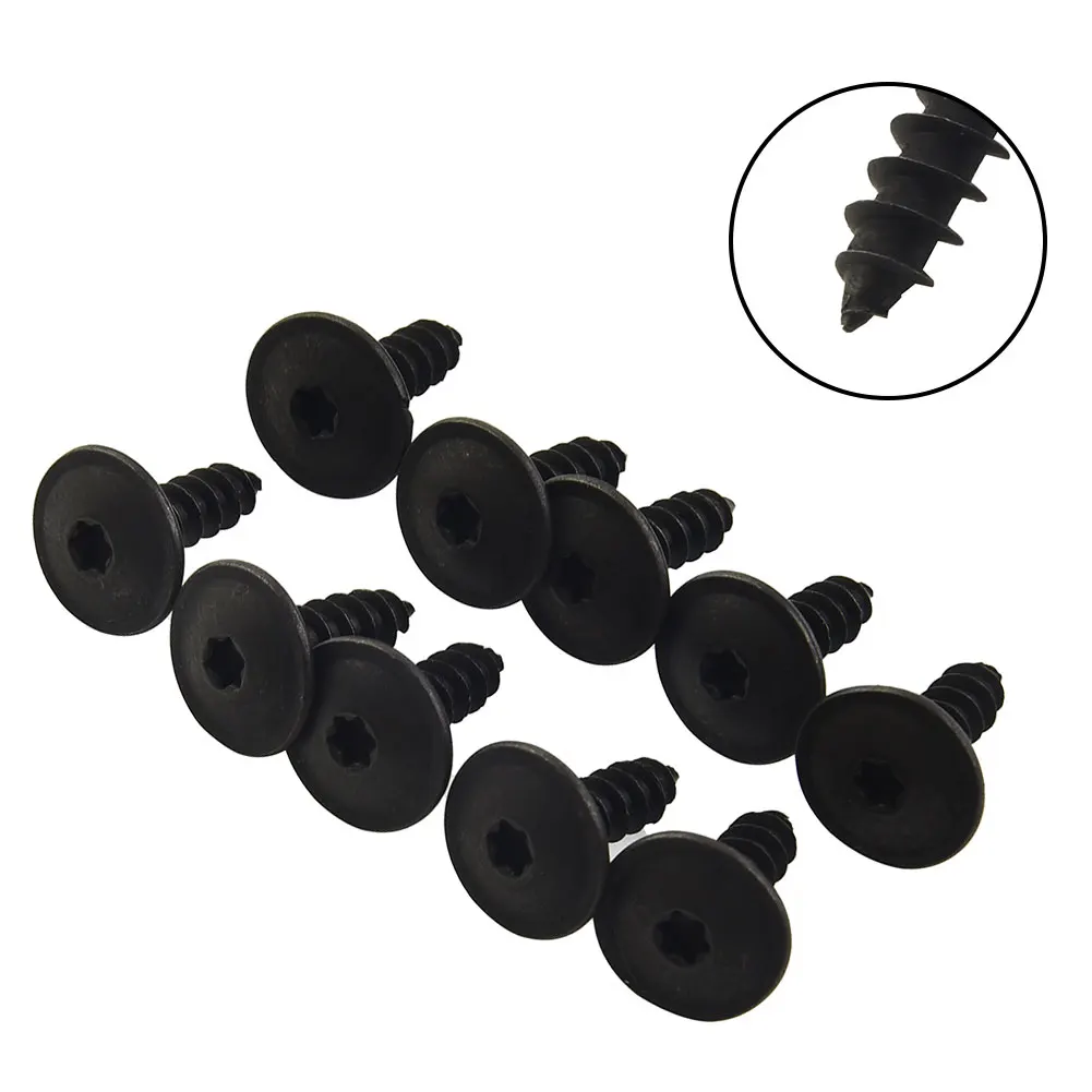 

10 Pcs/set Torx Screws Bumper Engine Shield Cover Tray Clips Fastener Retainer For Buses, Trains, Planes, Trucks, Cars