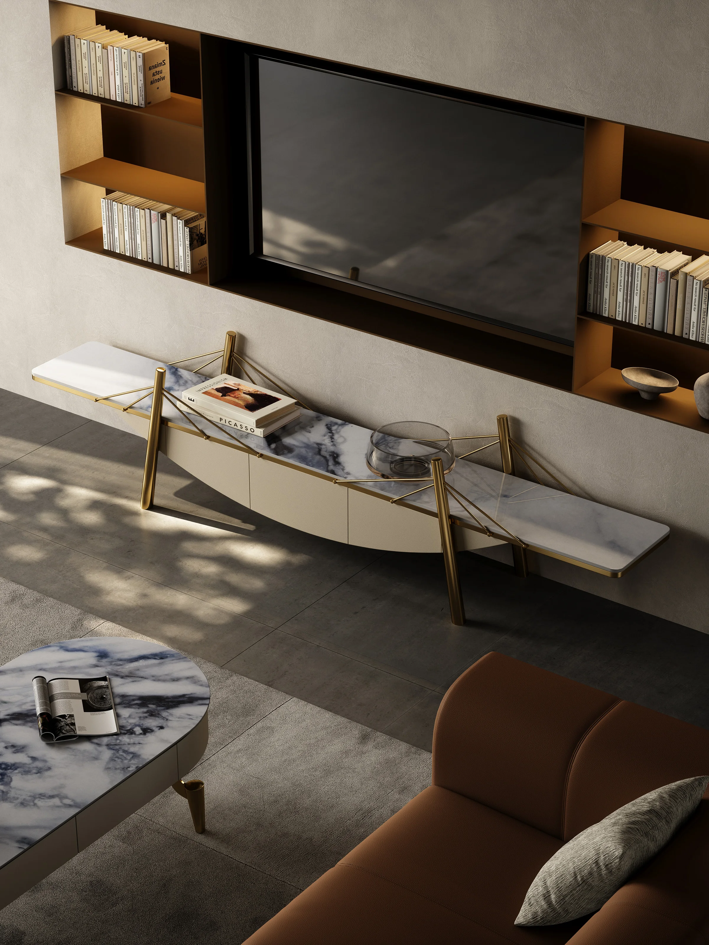 

Licht luxus rock bord TV schrank 2022 neue moderne einfache wohnzimmer haushalt tee tisch TV schrank kombination