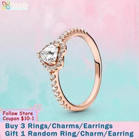 smuxin 925 sterling silver rings sparkling elevated heart ring women rings ngagement rings for women jewelry making girl rings
