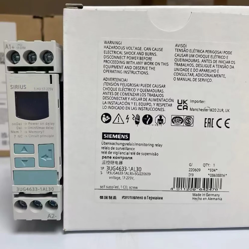 Реле контроля мощности 3UG4633-1AL30 3UG4 633-1AL30 E:04 для Siemens SIRIUS