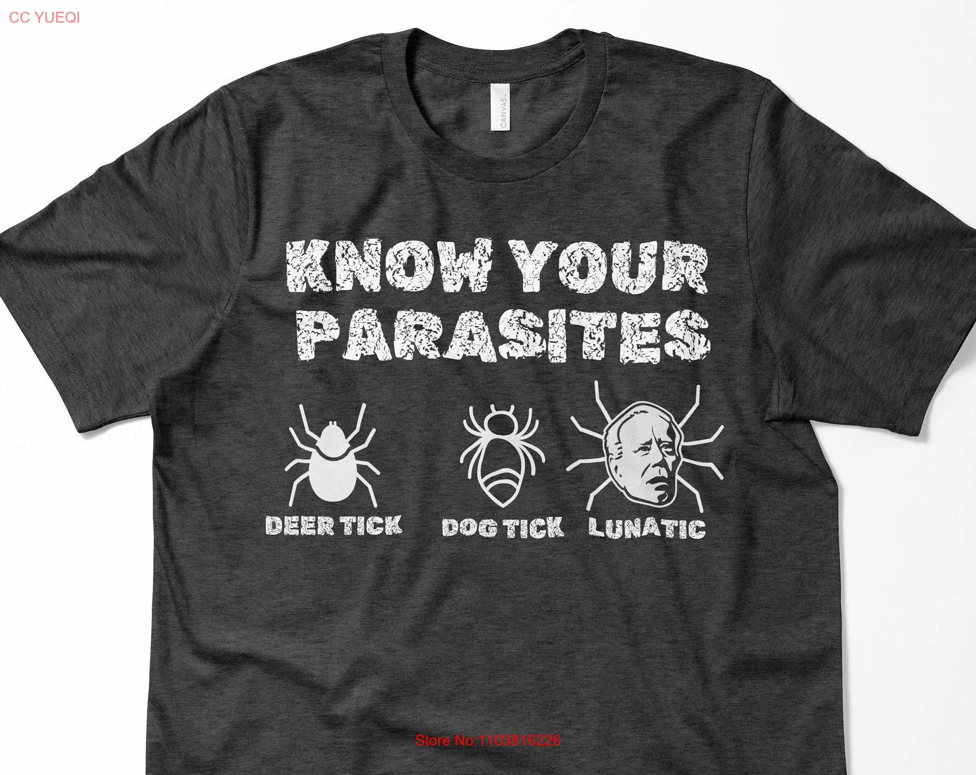 Футболка Know Your Parasites забавная политическая крутая одежда уникальная