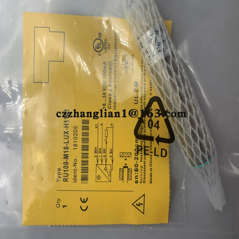 Совершенно новый ультразвуковой датчик RU100-CP40-AP6X2 RU100-CP40-AN6X2 RU100U-M18M-LFX-H1151 Гарантия