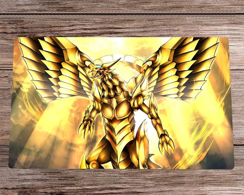 

YuGiOh Playmat The Winged Dragon of Ra Trading Card Game Mat TCG CCG Anime Board Game Mat Desk Pad & Free Bag Mousepad 60x35cm