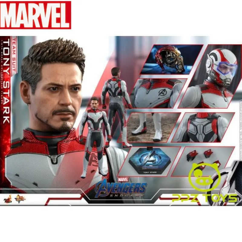 

New Original Hottoys Ht Mms537 1/6 Marvel Tony Stark Team Suit Avg4 Avengers: Endgame Iron Man Anime Action Model Figures Toys