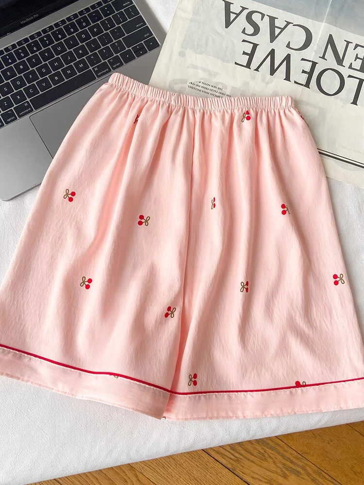 Милые милые пижамы с короткими рукавами женские летние 2024 Новое поступление