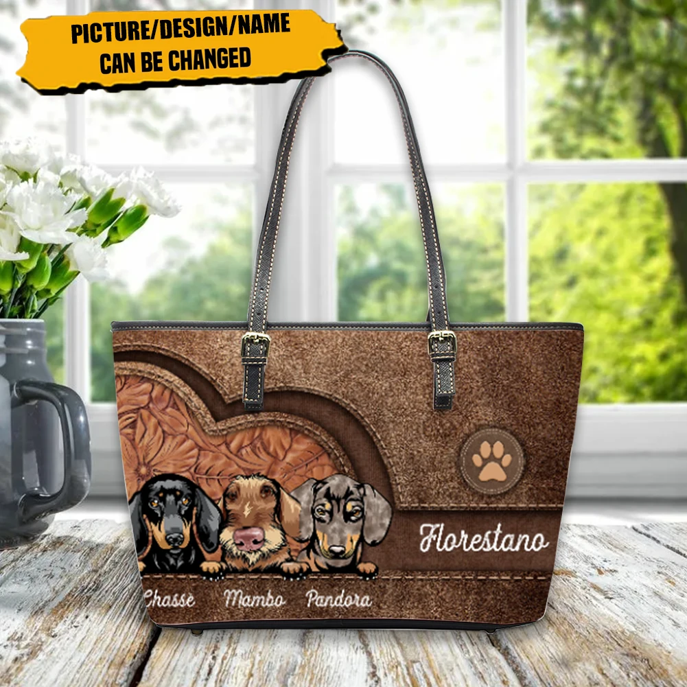 Купи FORUDESIGNS Dachshund Cute Pet Casual Tote Women Handbags Large Capacity Daily Ladies Top-Handle Bag Street Female Shopping Bags за 2,219 рублей в магазине AliExpress