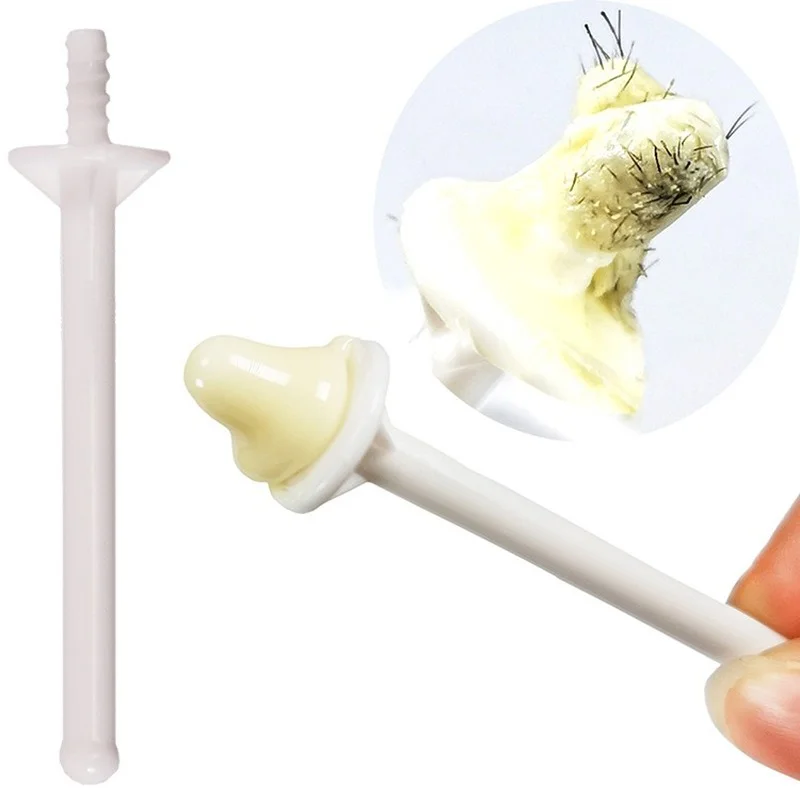 

50 Pcs Beauty Accessories Tools Remove Nose Hair Pp Stick Nose Hair Ceromel Unhaired Butter-Bean Nose Hair Wax Sticks