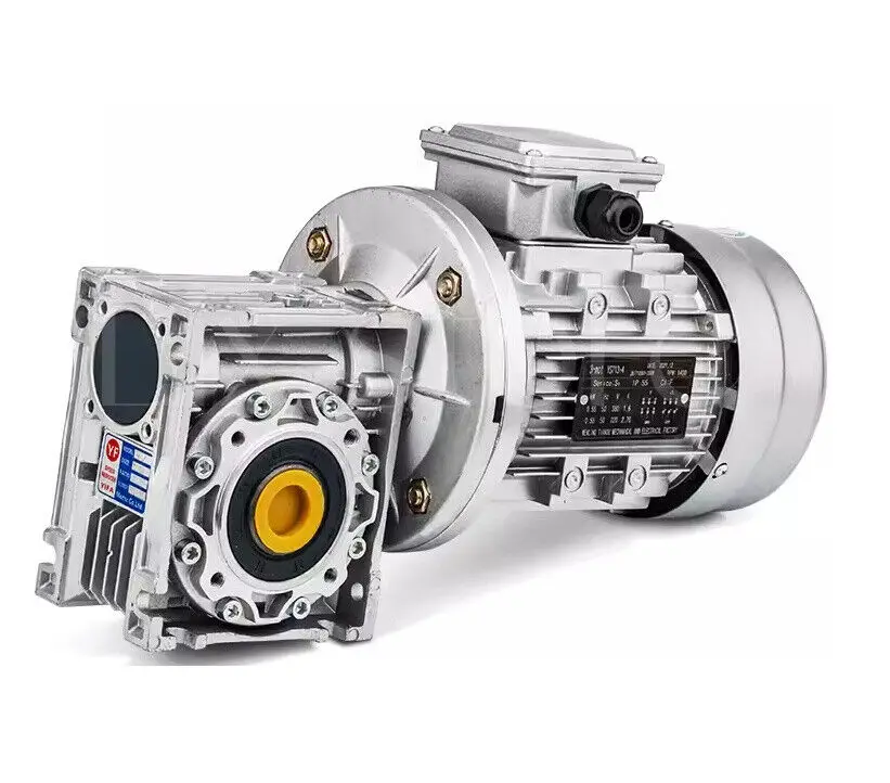 Двухфазный червячный редуктор с отверстием 25 RV63-550W/80B5